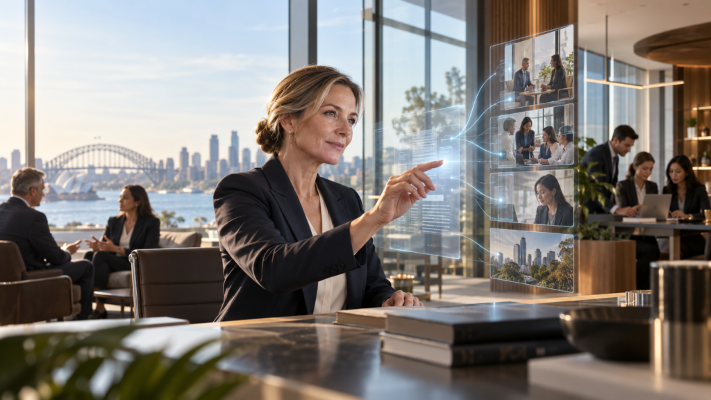 Image of a lawyer leveraging legal AI technology in the workplace